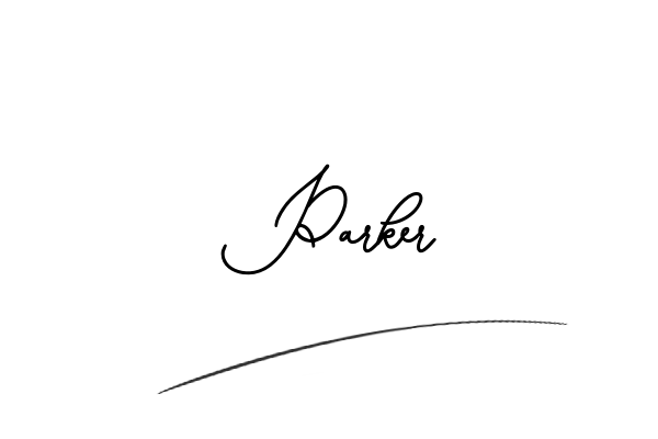 The best stylish Parker name signature simple easy in English