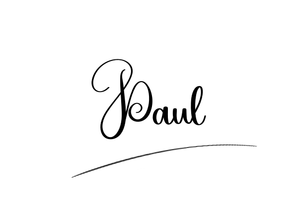 The best stylish Paul name signature simple easy in English
