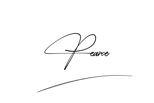 The best stylish Pearce name signature simple easy in English