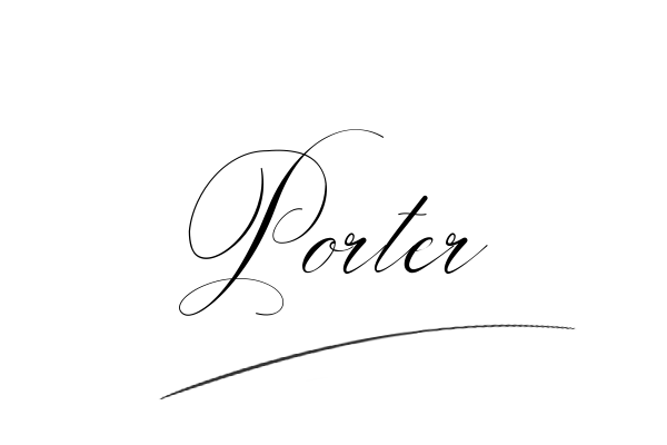 The best stylish Porter name signature simple easy in English