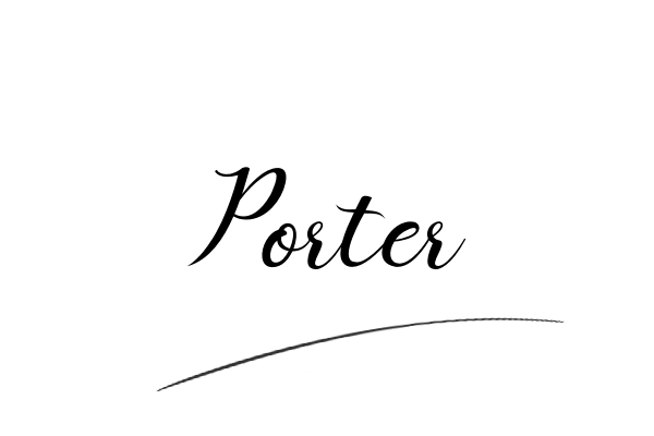 The best stylish Porter name signature simple easy in English