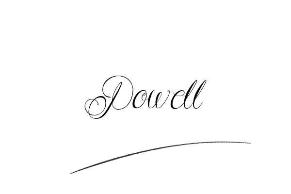 The best stylish Powell name signature simple easy in English