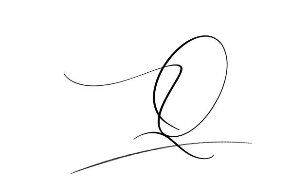 The best stylish Q name signature simple easy in English