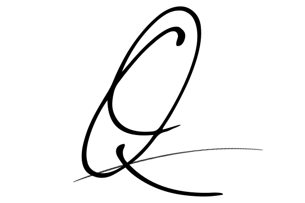 The best stylish Q name signature simple easy in English