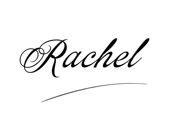 The best stylish Rachel name signature simple easy in English