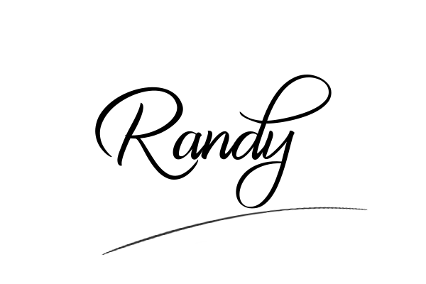 The best stylish Randy name signature simple easy in English