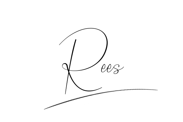 The best stylish Rees name signature simple easy in English