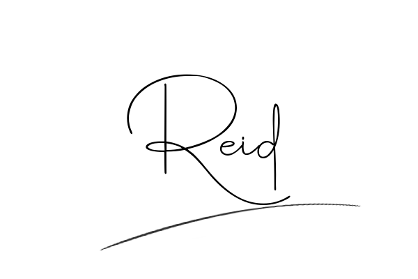 The best stylish Reid name signature simple easy in English