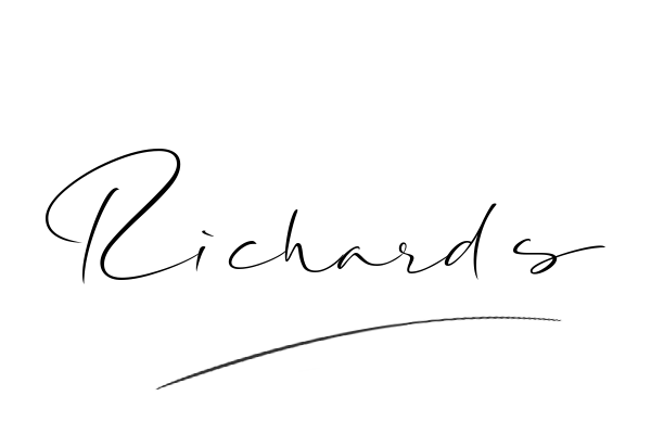 The best stylish Richards name signature simple easy in English