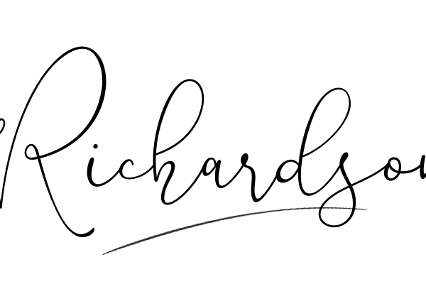 The best stylish Richardson name signature simple easy in English