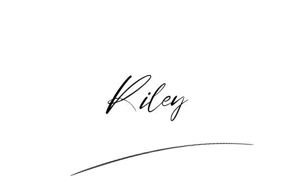 The best stylish Riley name signature simple easy in English