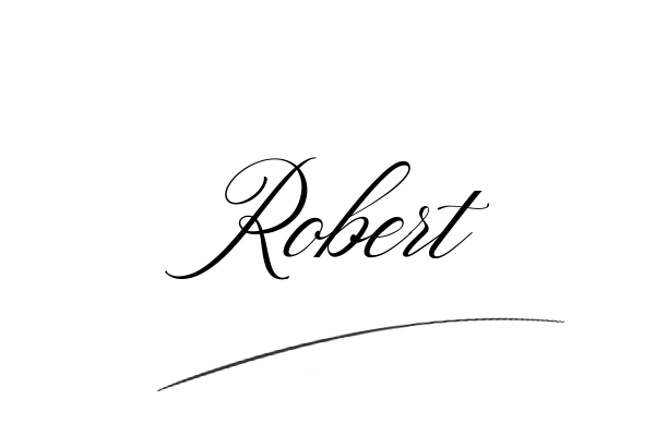 The best stylish Robert name signature simple easy in English