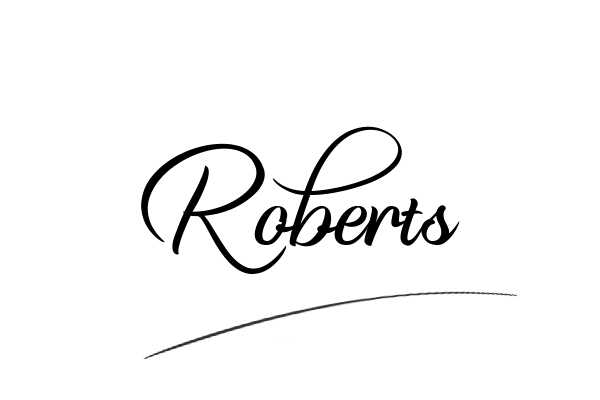 The best stylish Roberts name signature simple easy in English