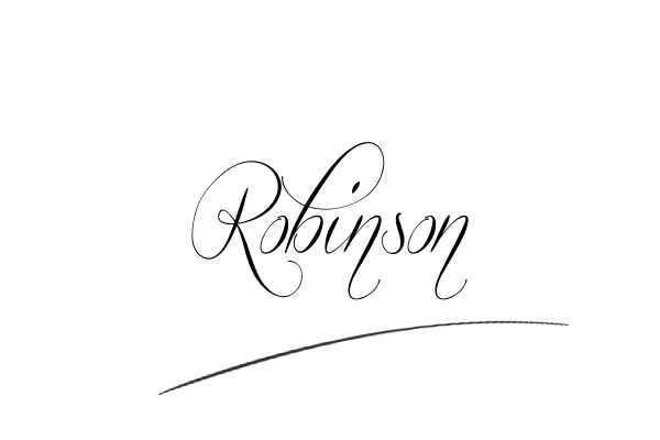 The best stylish Robinson name signature simple easy in English