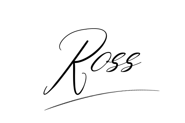 The best stylish Ross name signature simple easy in English