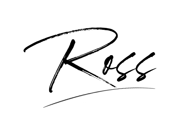 The best stylish Ross name signature simple easy in English