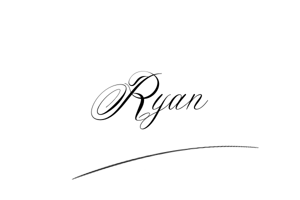 The best stylish Ryan name signature simple easy in English