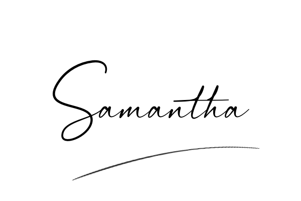 The best stylish Samantha name signature simple easy in English