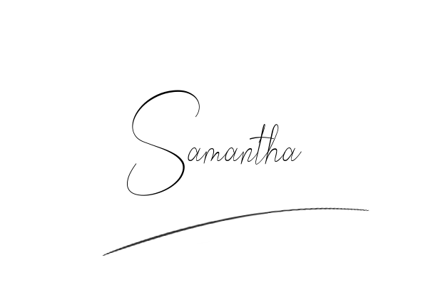 The best stylish Samantha name signature simple easy in English
