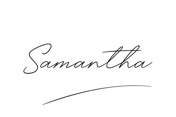 The best stylish Samantha name signature simple easy in English