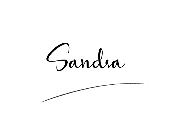 The best stylish Sandra name signature simple easy in English