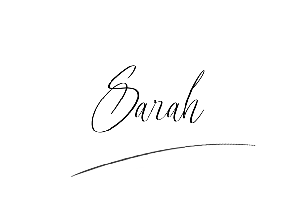 The best stylish Sarah name signature simple easy in English