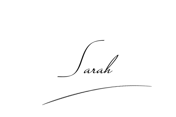 The best stylish Sarah name signature simple easy in English