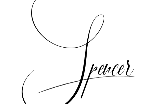 The best stylish Spencer name signature simple easy in English