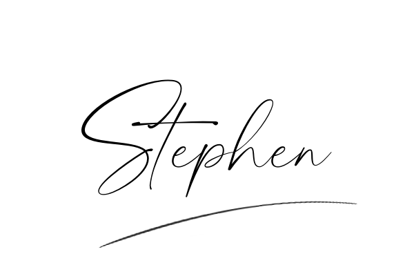 The best stylish Stephen name signature simple easy in English