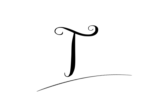 The best stylish T name signature simple easy in English