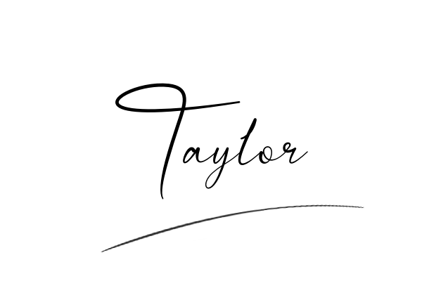 The best stylish Taylor name signature simple easy in English