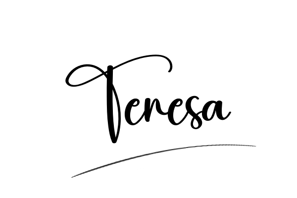 The best stylish Teresa name signature simple easy in English