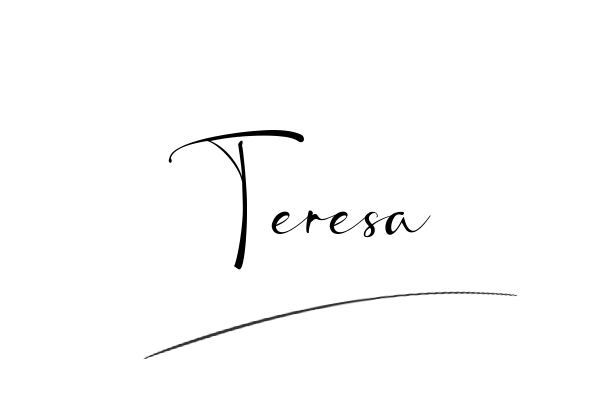 The best stylish Teresa name signature simple easy in English