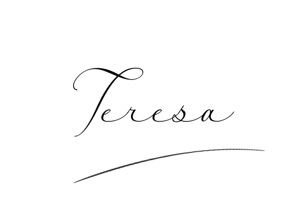 The best stylish Teresa name signature simple easy in English
