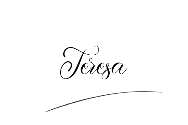 The best stylish Teresa name signature simple easy in English