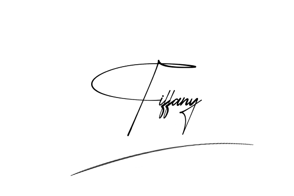 The best stylish Tiffany name signature simple easy in English