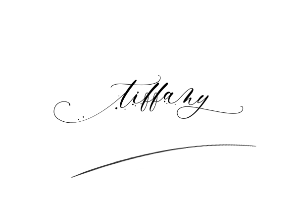 The best stylish Tiffany name signature simple easy in English