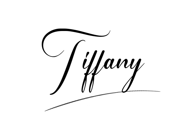 The best stylish Tiffany name signature simple easy in English