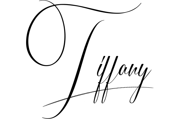 The best stylish Tiffany name signature simple easy in English