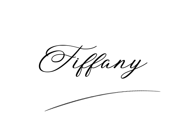 The best stylish Tiffany name signature simple easy in English