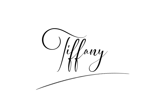 The best stylish Tiffany name signature simple easy in English
