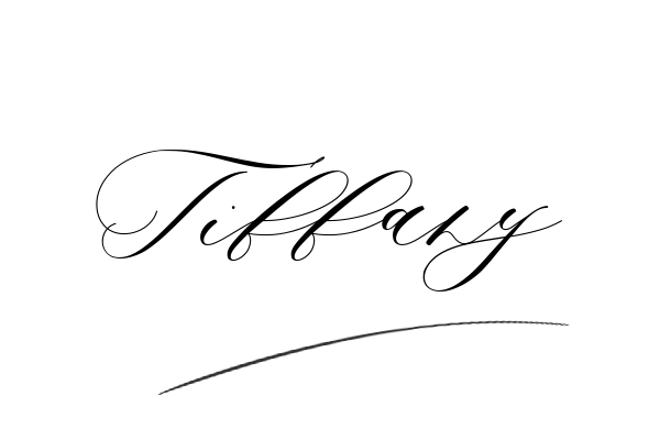 The best stylish Tiffany name signature simple easy in English