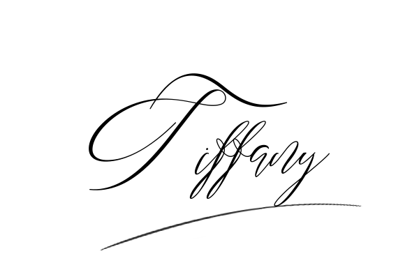 The best stylish Tiffany name signature simple easy in English
