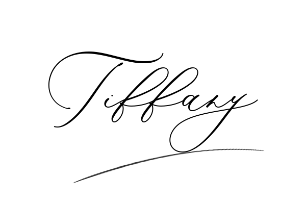 The best stylish Tiffany name signature simple easy in English