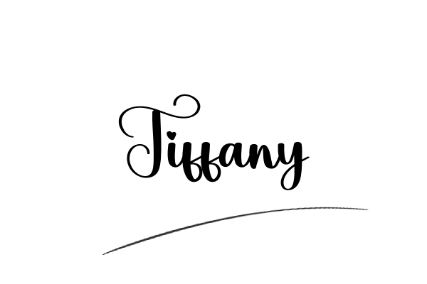 The best stylish Tiffany name signature simple easy in English