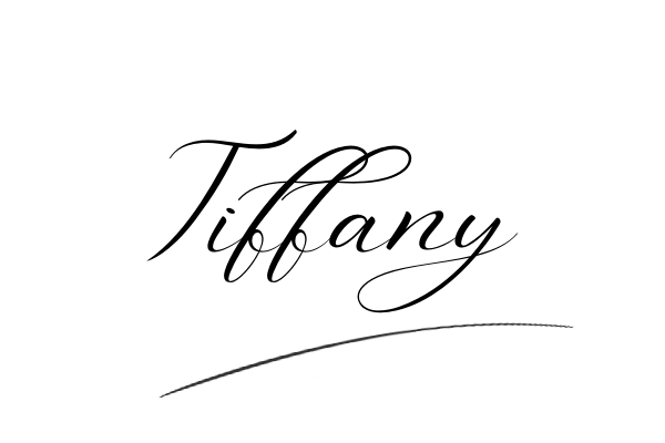 The best stylish Tiffany name signature simple easy in English