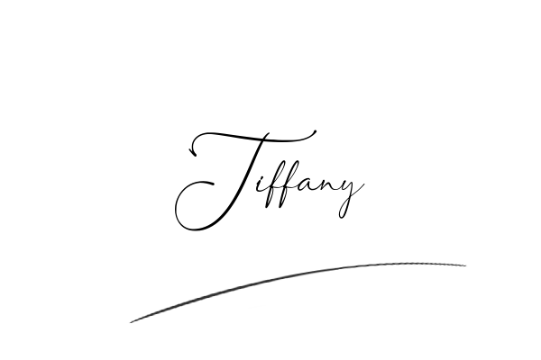The best stylish Tiffany name signature simple easy in English