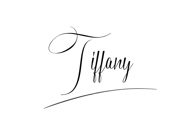 The best stylish Tiffany name signature simple easy in English
