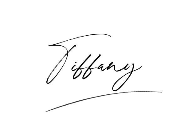 The best stylish Tiffany name signature simple easy in English