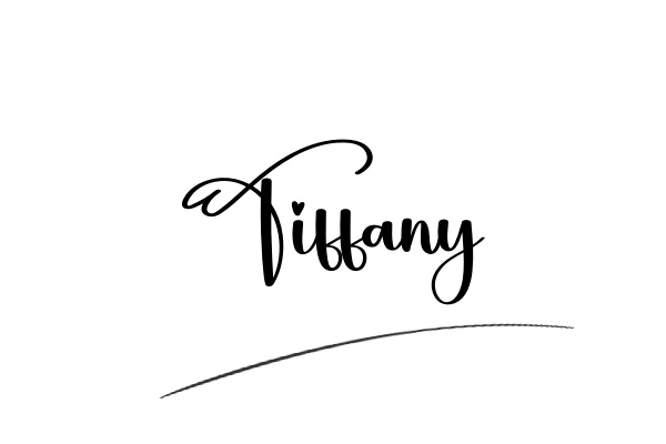 The best stylish Tiffany name signature simple easy in English